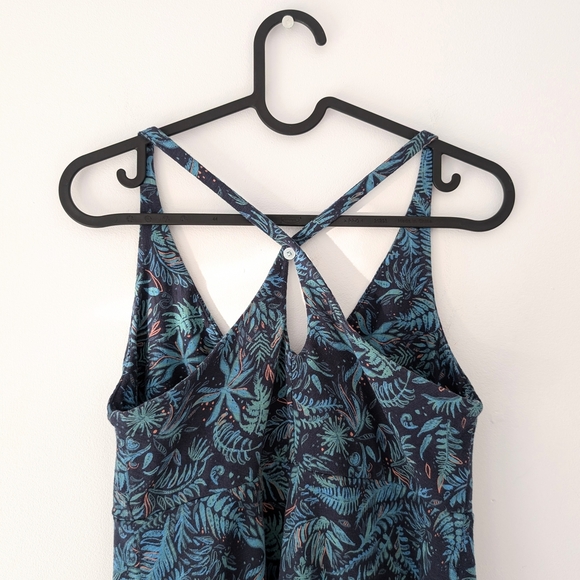 PATAGONIA Women's Its A Forest Navy Jersey Dress Cross Back ~ Size Small - Picture 6 of 12